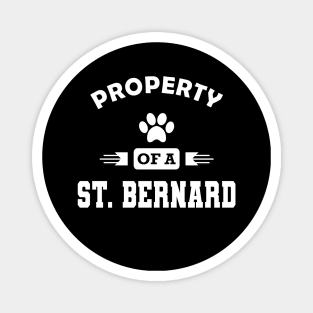 St. Bernard Dog - Property of a St. Bernard Magnet
